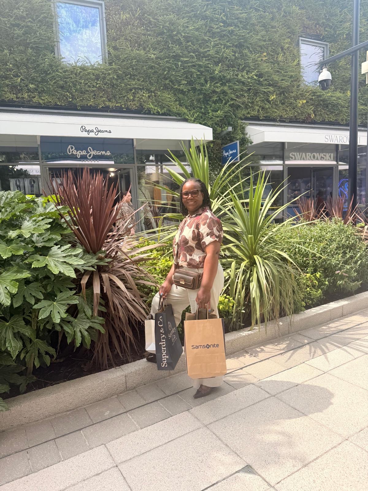 Friends enjoying a fun shopping day out together
